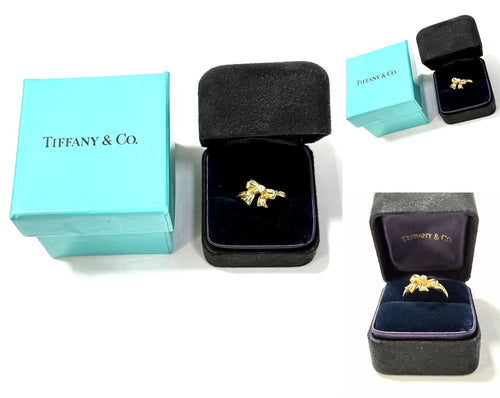 Tiffany Ring Tiffany&Co K18 Yg 1990 11 90