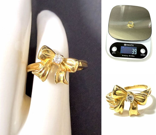 Tiffany Ring Tiffany&Co K18 Yg 1990 11 90