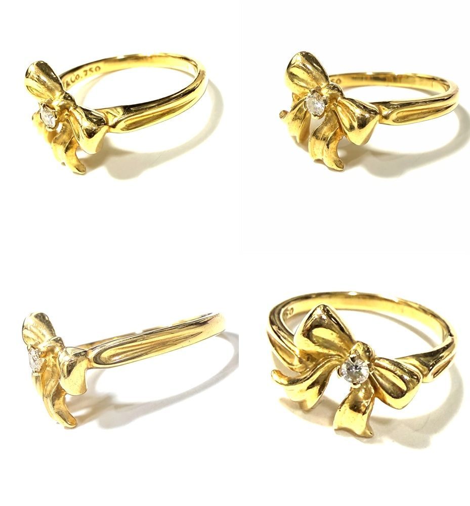 Tiffany Ring Tiffany&Co K18 Yg 1990 11 90