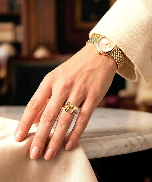 Tiffany Ring Tiffany&Co K18 Yg 1990 11 90