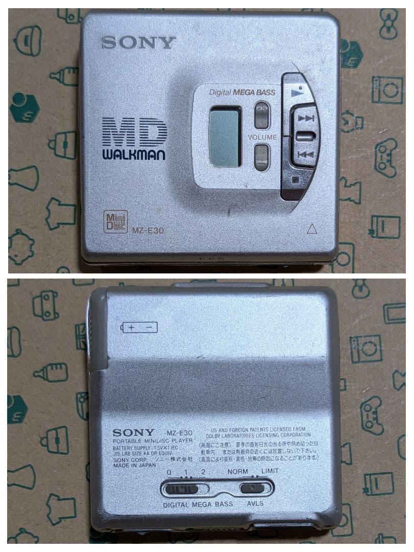Portable Md Player Sony Walkman Mz-E30