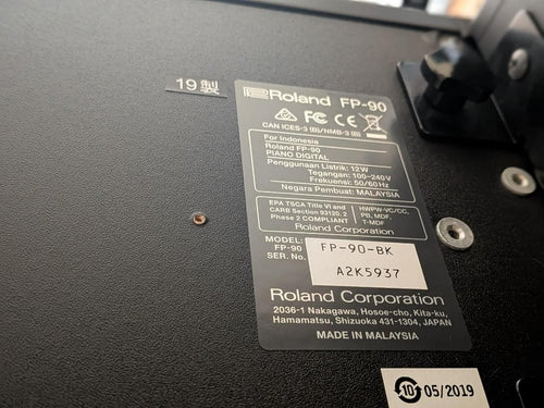 Roland Keyboard Electronic Piano Fp-90-Bk