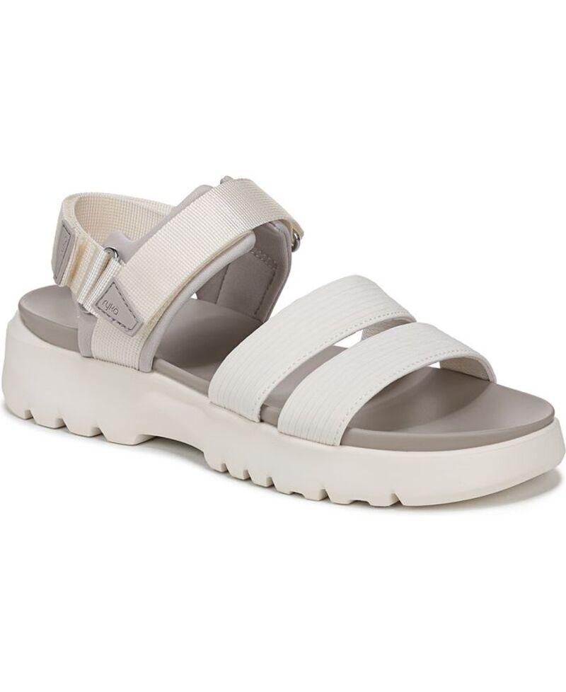 Sandals Ryka Womens Beyond Strappy Sport Gardenia White Fabric
