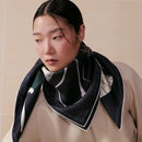 Hermes Bandanas Dünne Schals Nous Sommes Inseparables Caban Anthrazit Cr Me
