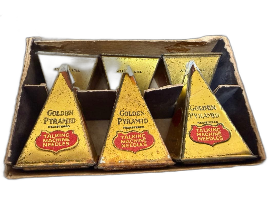 Record Needle Cartridge 6 Golden Pyramid Needles
