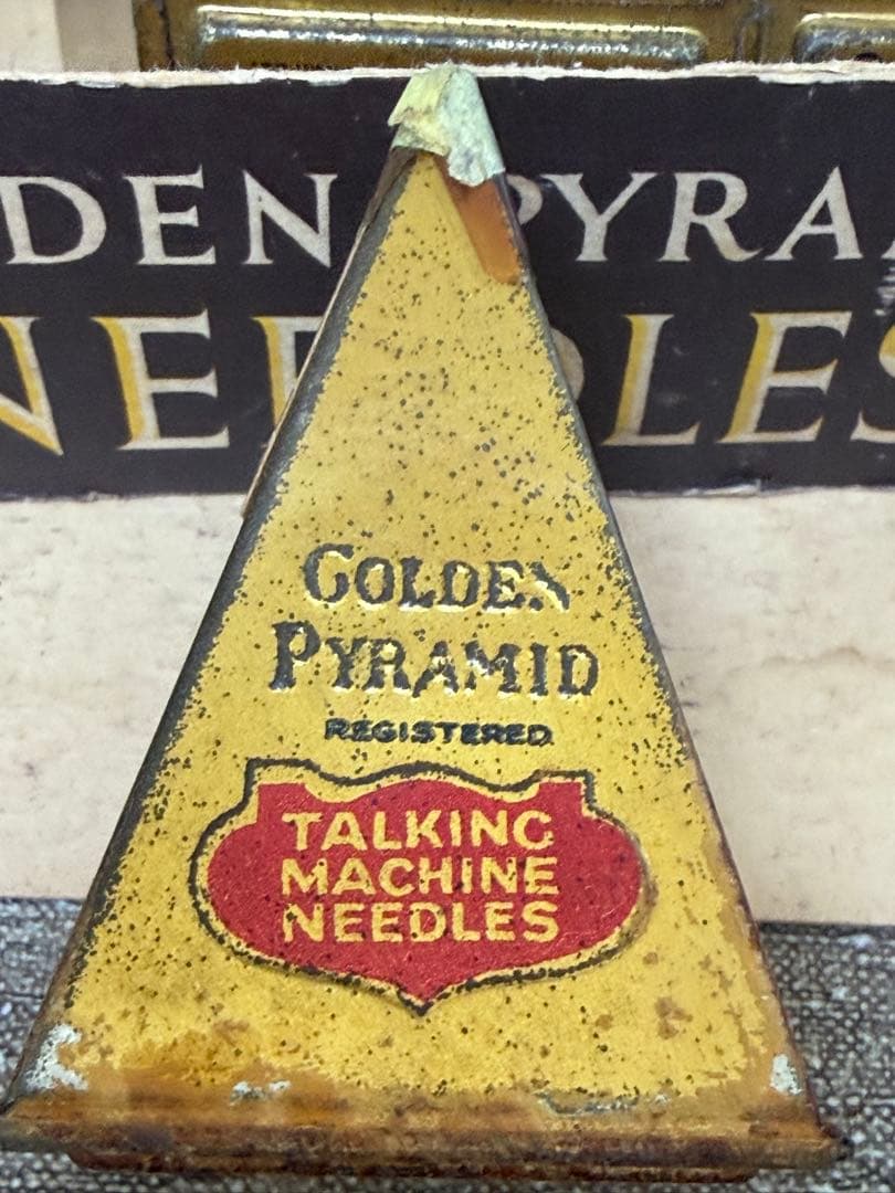 Record Needle Cartridge 6 Golden Pyramid Needles