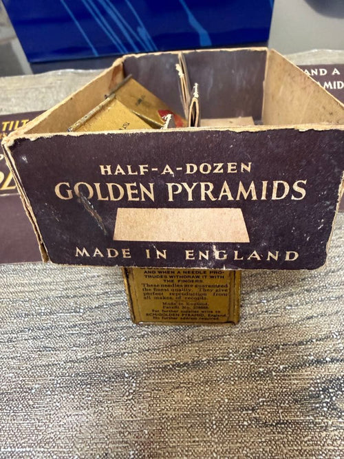 Record Needle Cartridge 6 Golden Pyramid Needles