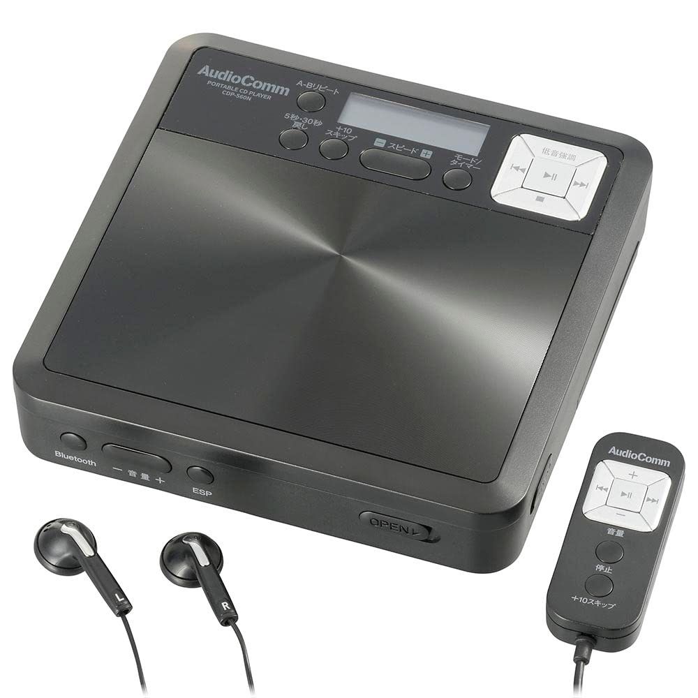 Wireless Earphone Ohm Audiocomm Cd Bluetooth Mp3 Cdp-560N 03-7255 Toeic