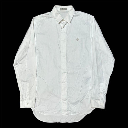 Dior Homme Dress Shirts Business Emblem Logo Embroidery Shirt