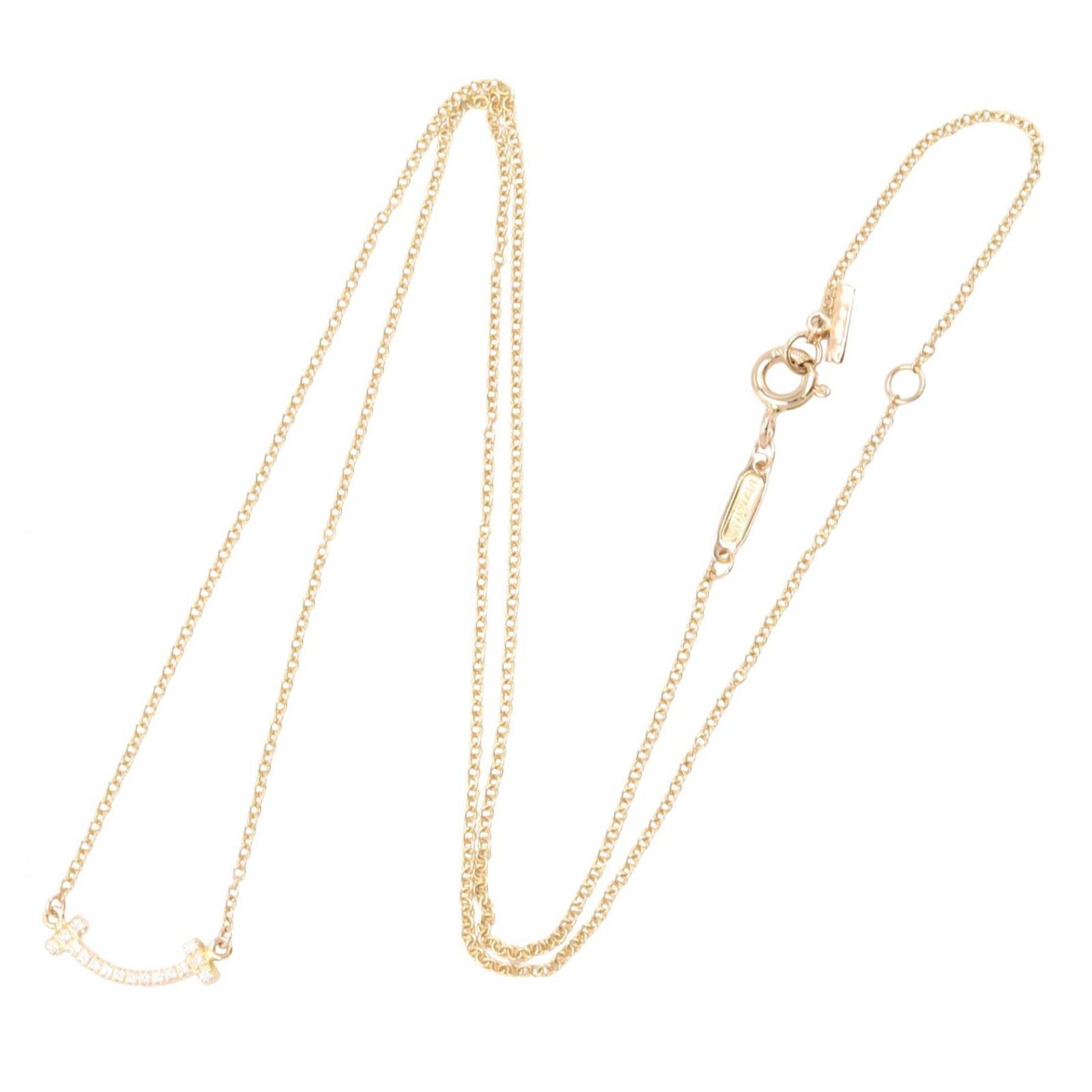 Tiffany Necklace Co T 62617772 40.5/45.5 K18Pg