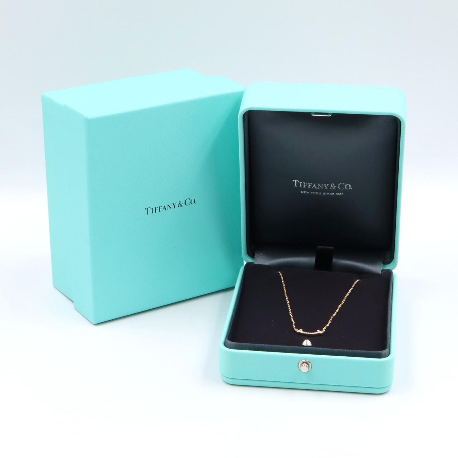 Tiffany Necklace Co T 62617772 40.5/45.5 K18Pg