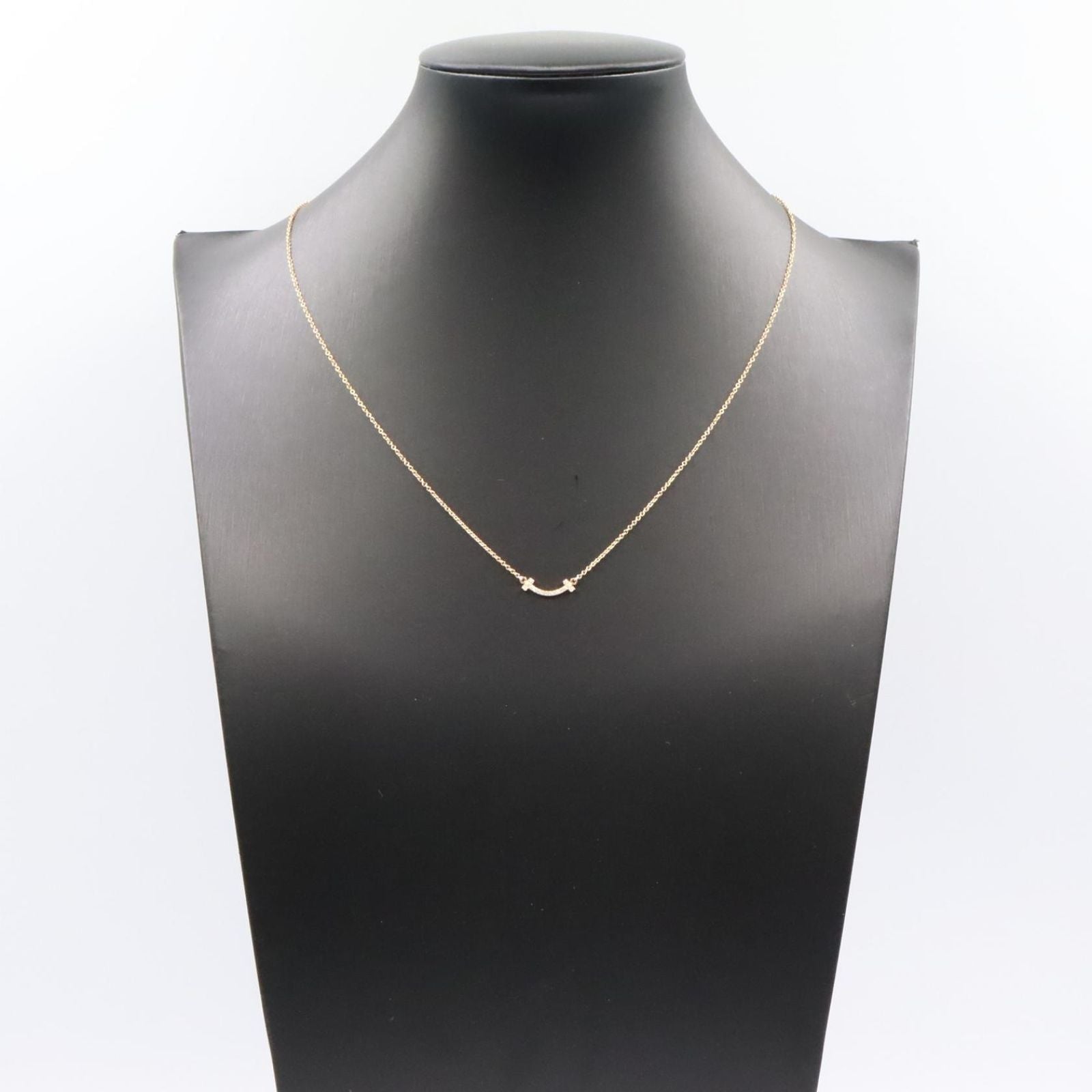 Tiffany Necklace Co T 62617772 40.5/45.5 K18Pg