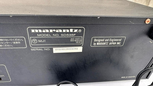 Marantz Cd Md Cassette Deck Sd535F