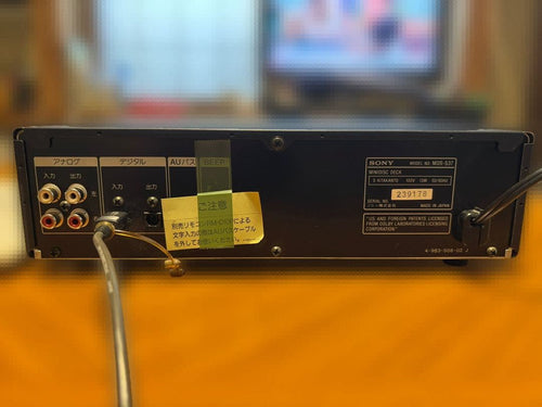 Sony Cd, Md Cassette Decks Mds-S37