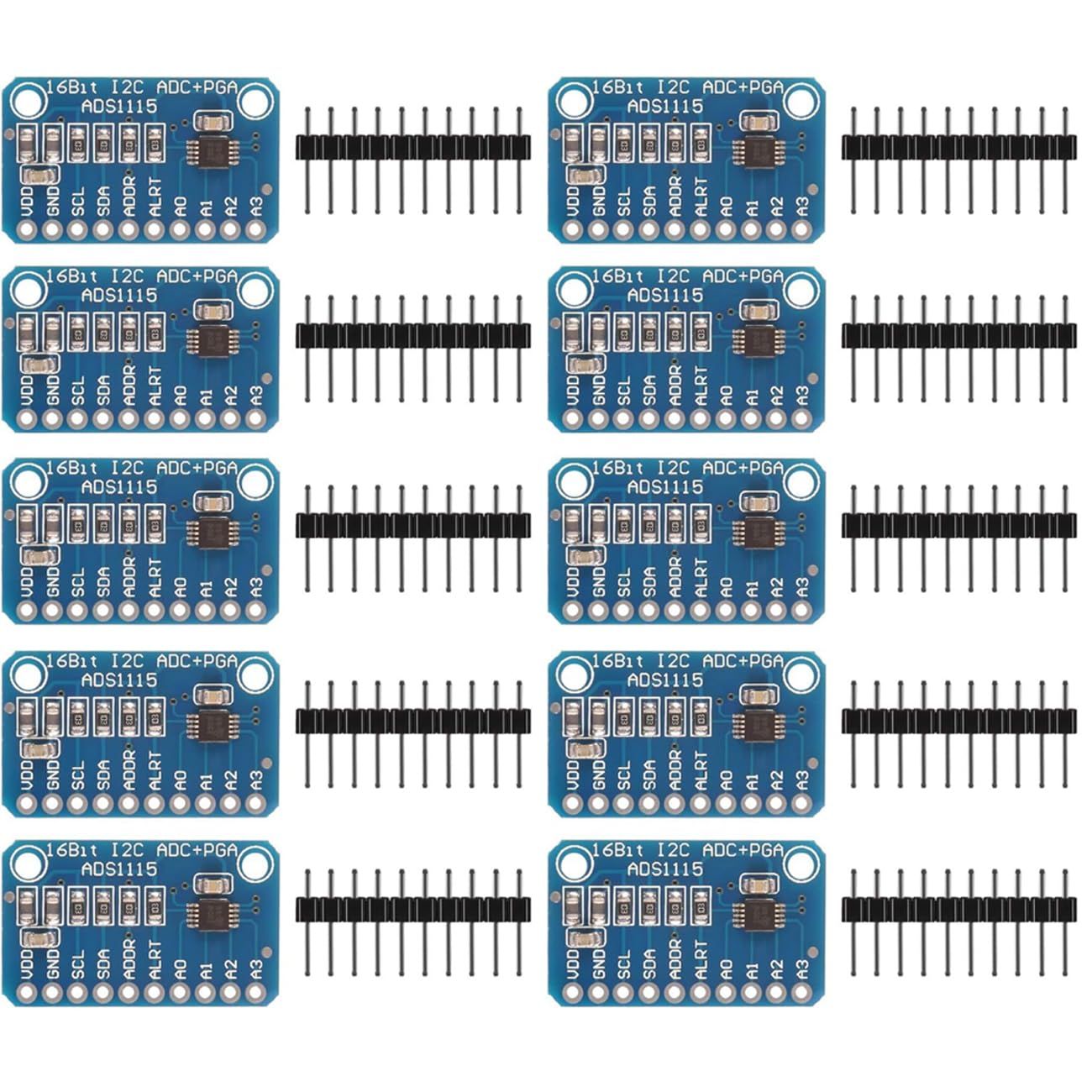 Electrical Materials 10 Ads1115 16 4 2 Adc I2C Arduino Rasperry Pi