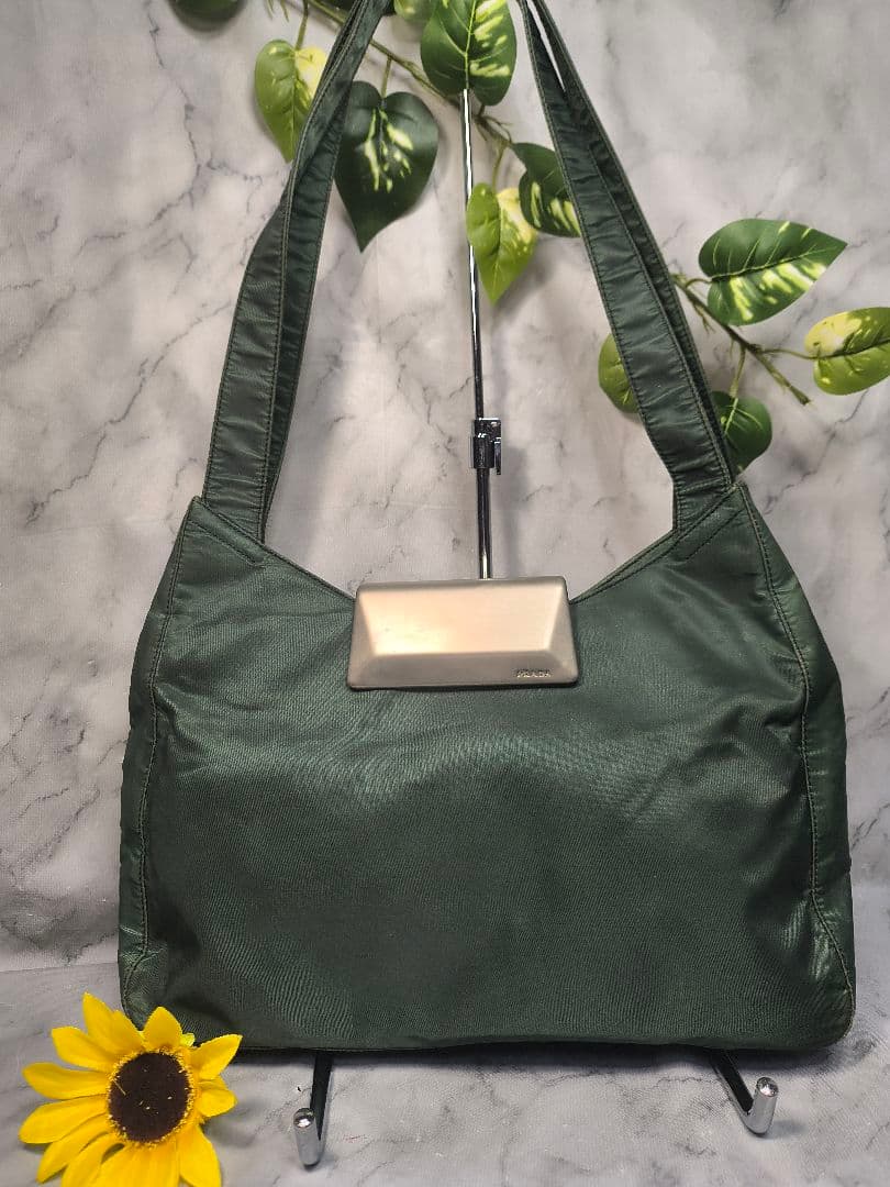 Prada Shoulder Bags Metallic Nylon Bag