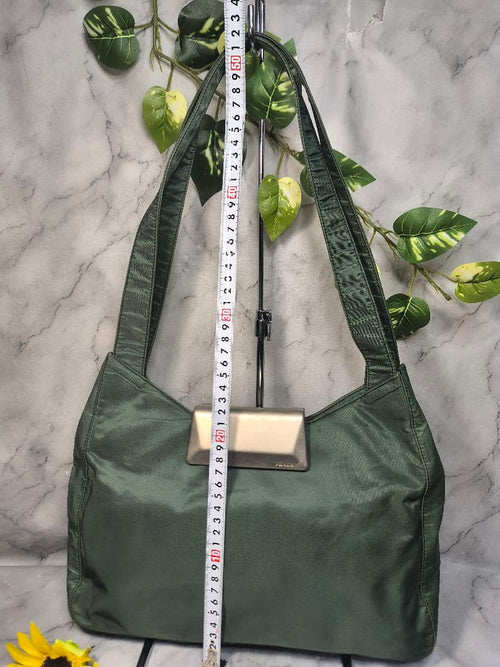 Prada Shoulder Bags Metallic Nylon Bag