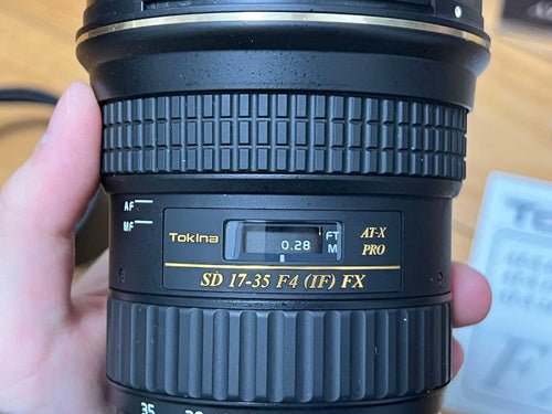 Tokina Lens (Zoom) Ef At-X 17-35Mm F4 Pro Fx