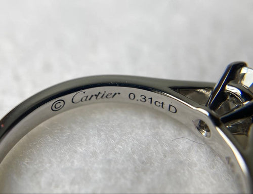 Cartier Rings 1P 1895 Pt950
