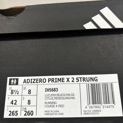 Adidas Spikes Cleats Adizero Prime X 2 Strung Luclem/Cblack/Halsil