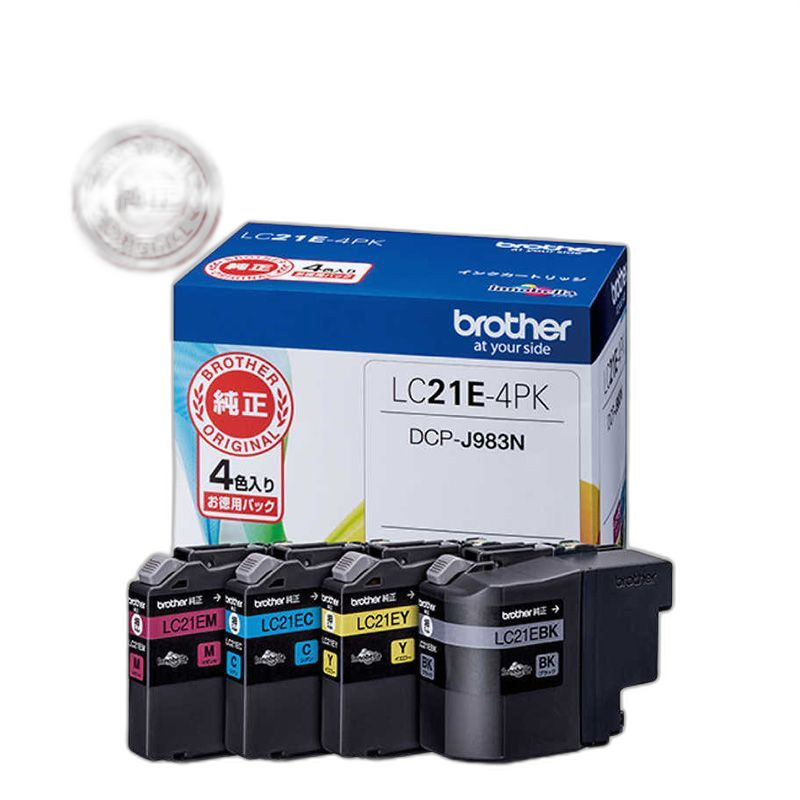 Brother Ink Cartridge/Refilled 4 Lc21E-4Pk