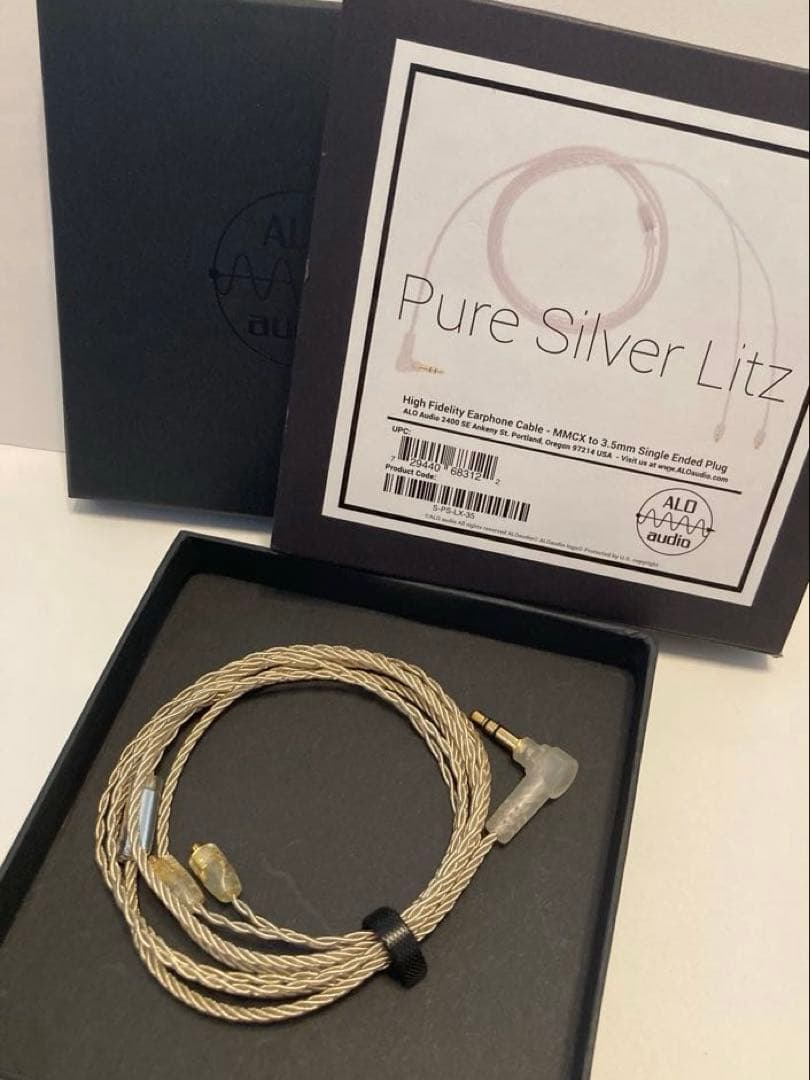 Earphone Cables Alo Audio Pure Silver Litz Iem Cable