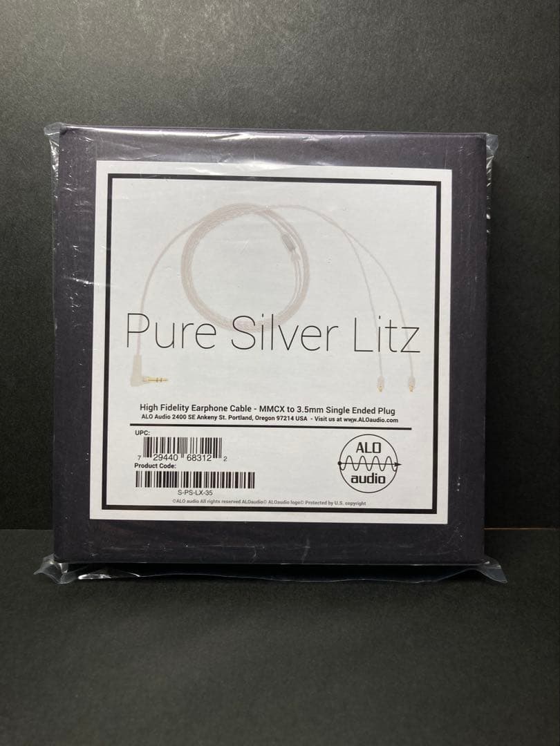 Earphone Cables Alo Audio Pure Silver Litz Iem Cable