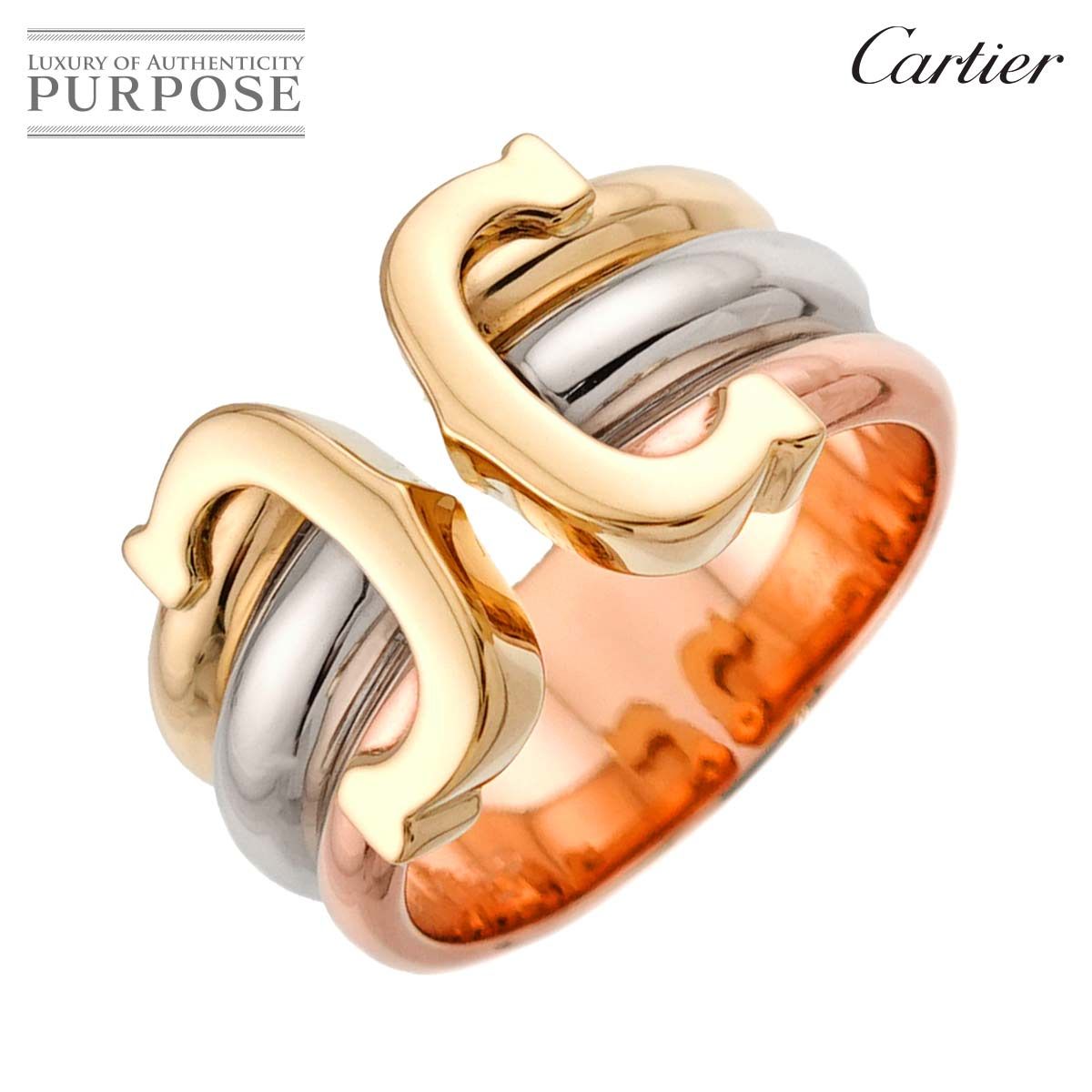 Cartier Ring C2 #48 K18 Yg Wg Pg 750 2C 90328360