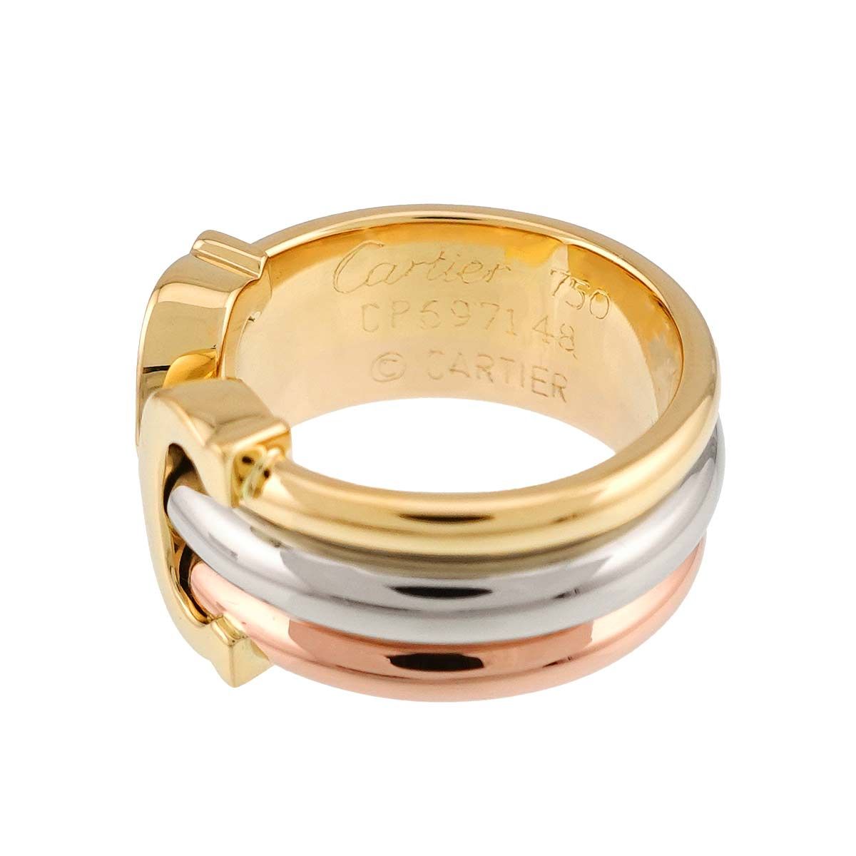 Cartier Ring C2 #48 K18 Yg Wg Pg 750 2C 90328360