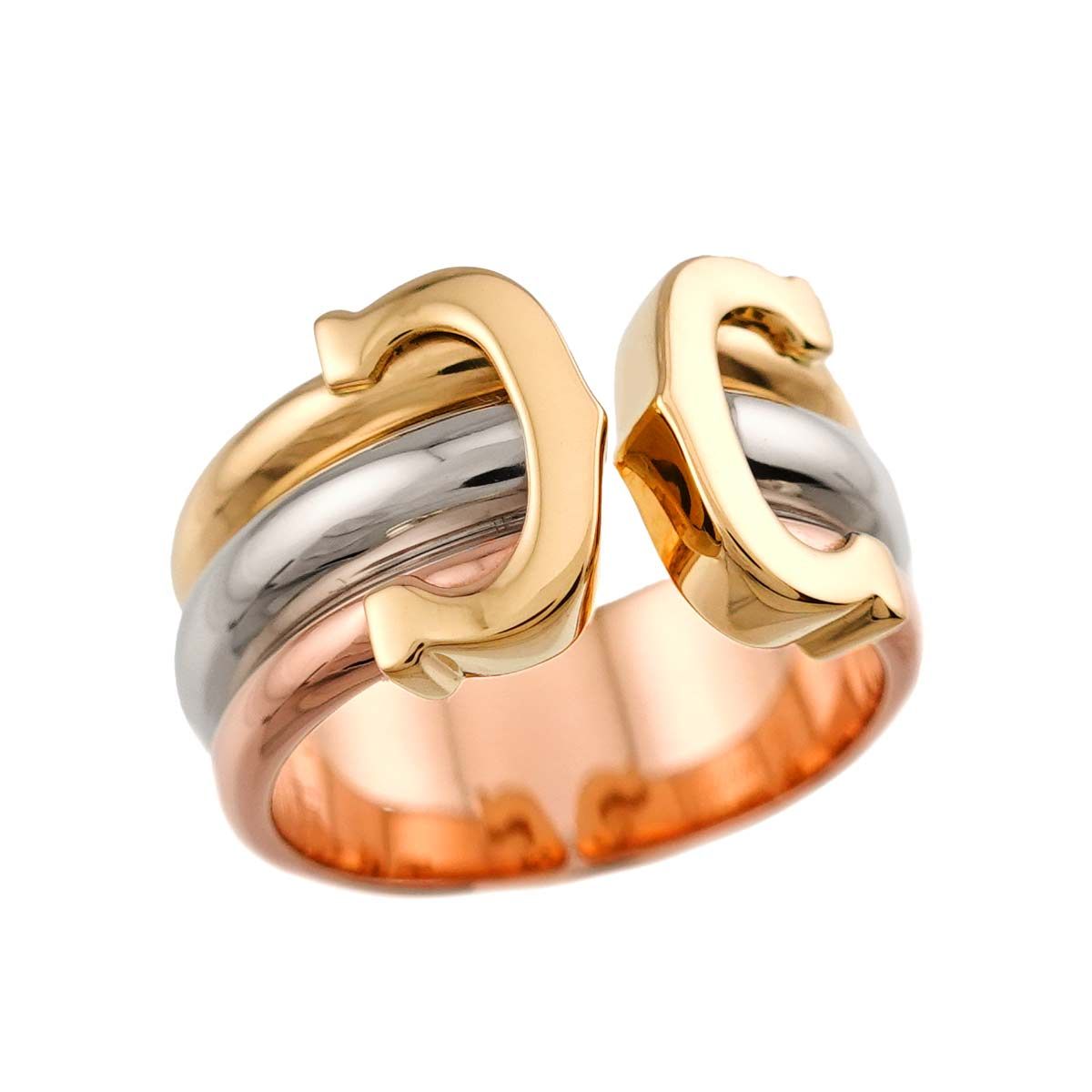 Cartier Ring C2 #48 K18 Yg Wg Pg 750 2C 90328360