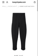 Homme Plisse Issey Miyake Wide-Leg Pants Loose-Fitting Black