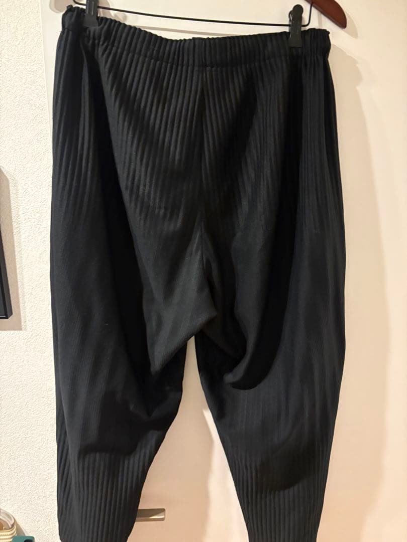 Homme Plisse Issey Miyake Wide-Leg Pants Loose-Fitting Black