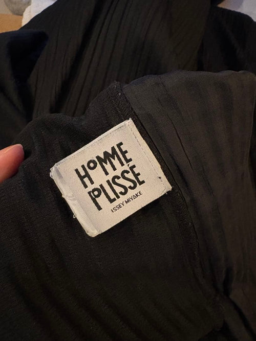 Homme Plisse Issey Miyake Wide-Leg Pants Loose-Fitting Black