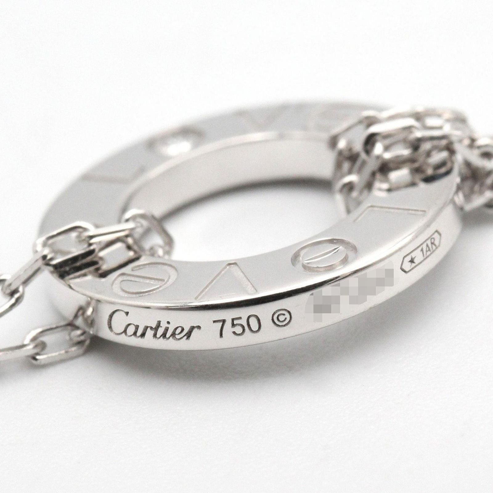 Cartier Necklace 2Pd 41/43.5Cm K18Wg Used A