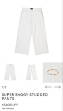 Nubian Other Afb Super Baggy Studded Pants