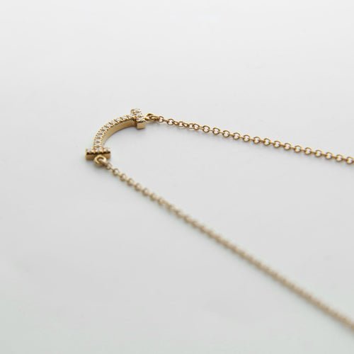 Tiffany Necklace Tiffany&Co. Au750 T