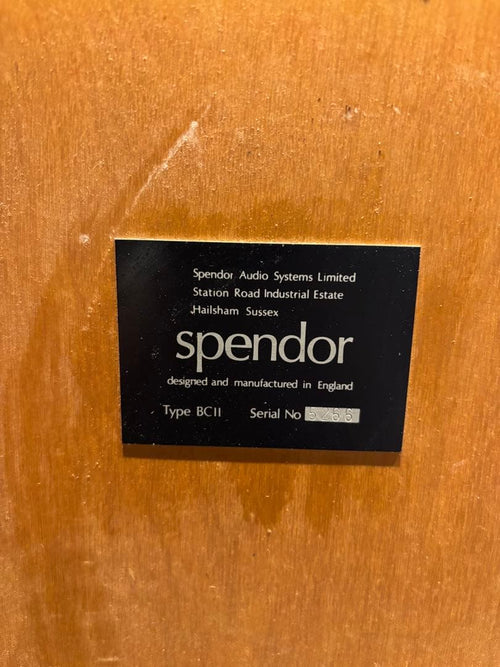 Spendor Speaker Bcii