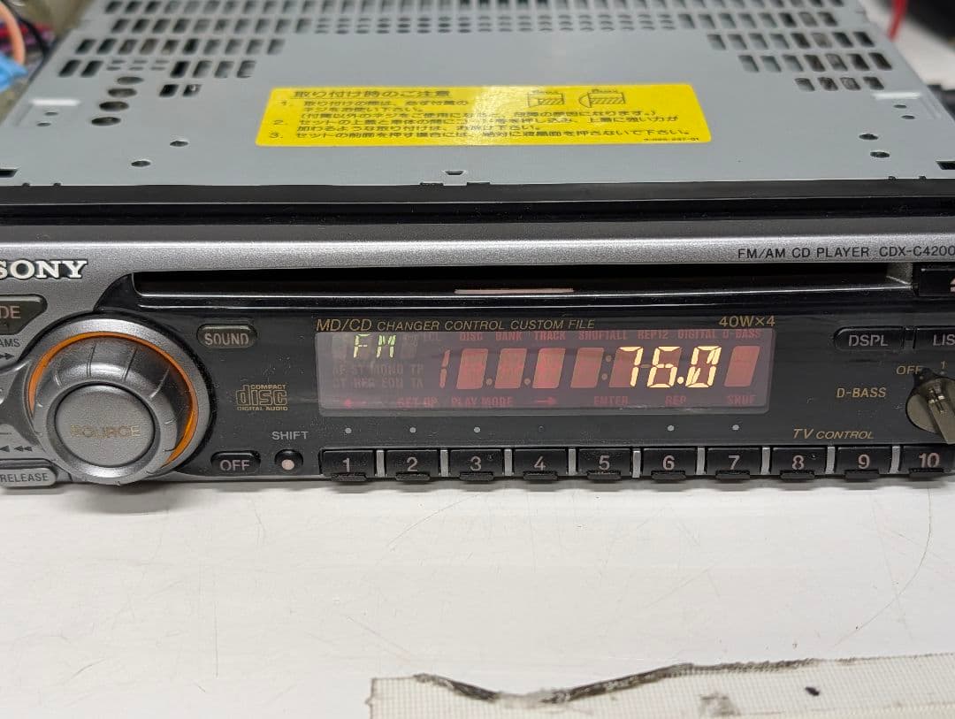 Sony Deck Player Changer Cd Cdx-C4200 1Din