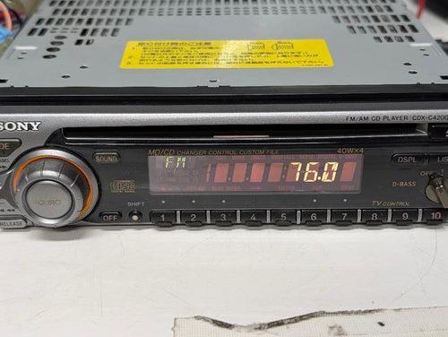 Sony Deck Player Changer Cd Cdx-C4200 1Din
