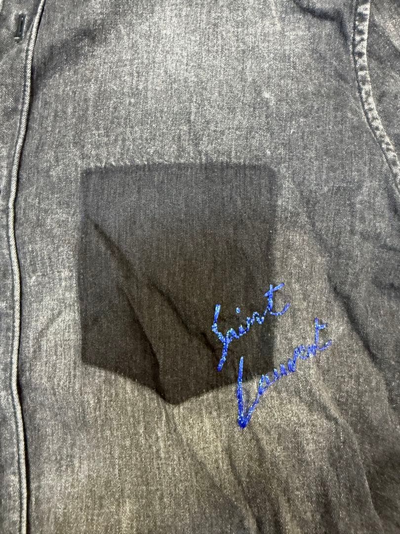 Saint Laurent Paris Denim Shirts Dungaree