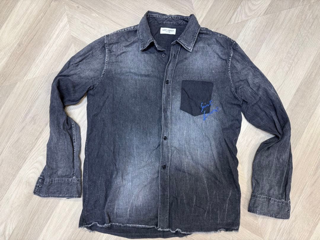 Saint Laurent Paris Denim Shirts Dungaree