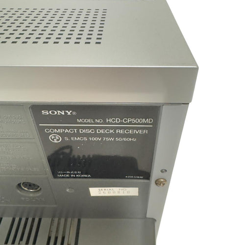 Cd Md Cassette Deck Sony Cmt-J100 Hcd-Cp500Md