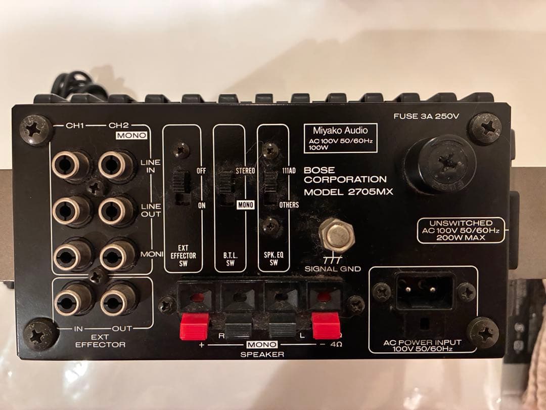 Bose Power Amplifiers Model 2705Mx