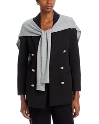 Jumper Blouson Derek Lam 10 Crosby Walter Double Breasted Jacket With Shrug