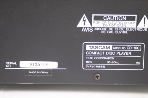 Tascam Cd Sacd Players Cd-160