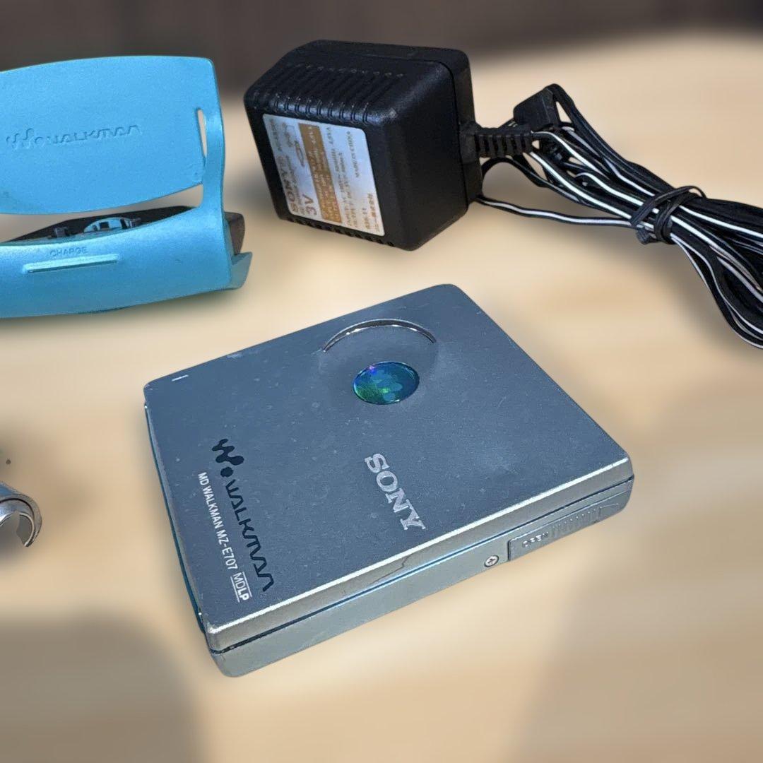 Sony Portable Md Players Walkman Mz-E707 Rm-Mc11E Bca-Wm10