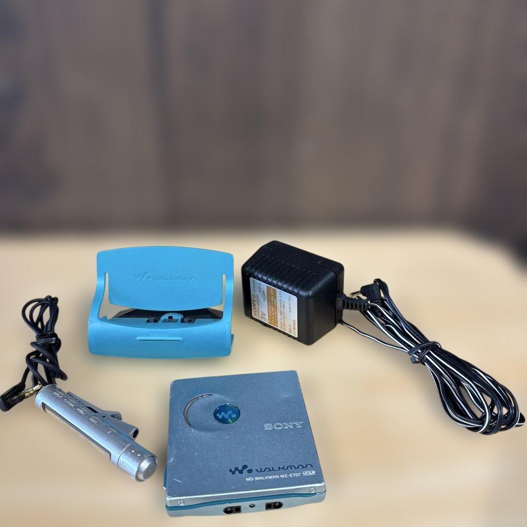Sony Portable Md Players Walkman Mz-E707 Rm-Mc11E Bca-Wm10
