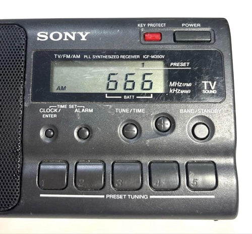 Sony Radios Radio Cassette Players Icf-M350 Fm/Am Pll