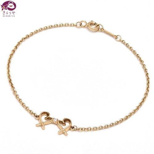 Tiffany Bracelet Tiffany&Co. K18Yg 750 D0.01Ct 16.7