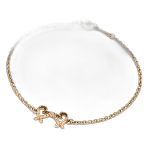 Tiffany Bracelet Tiffany&Co. K18Yg 750 D0.01Ct 16.7